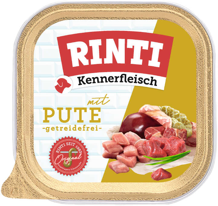 RINTI Hunde-Nassfutter Kennerfleisch Pute